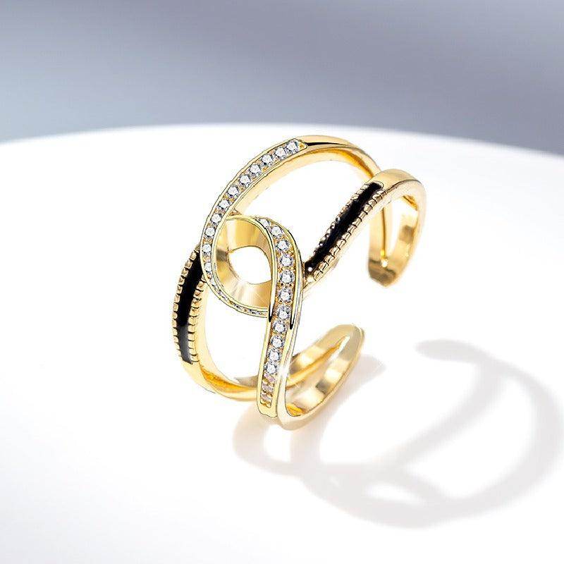 Ring female design niche high sense of personality 671600279649 - COCOMELODY